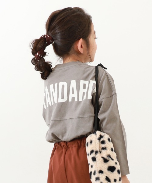 devirock（デビロック）の「フットボール バックプリント 長袖Tシャツ（Tシャツ/カットソー・キッズ・ホワイト/グレー系その他/ブルーグレー/ブラック/イエロー/ライトカーキ/ブルー系その他/ホワイト系その他/パープル系その他/イエロー系その他/グリーン系その他/その他12/その他13/その他14/イエロー系その他2・160cm/130cm/120cm/110cm/140cm/150cm/100cm）」の6枚目の写真