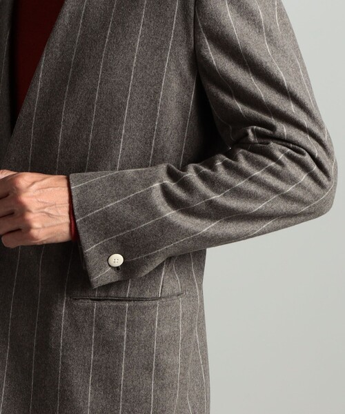 HAVERSACK(ハバーザック)の「HAVERSACK ATTIRE ウールカシミヤ ノーカラージャケット(ノーカラージャケット・メンズ・グレー系その他2・M/S)」の9枚目の写真