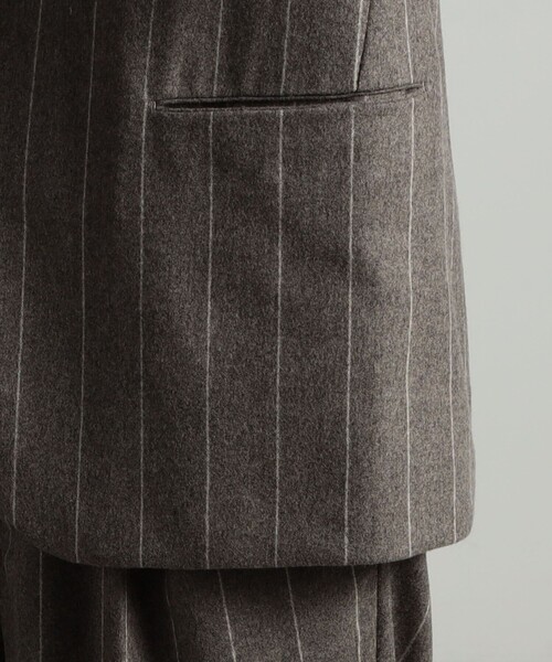 HAVERSACK(ハバーザック)の「HAVERSACK ATTIRE ウールカシミヤ ノーカラージャケット(ノーカラージャケット・メンズ・グレー系その他2・M/S)」の11枚目の写真