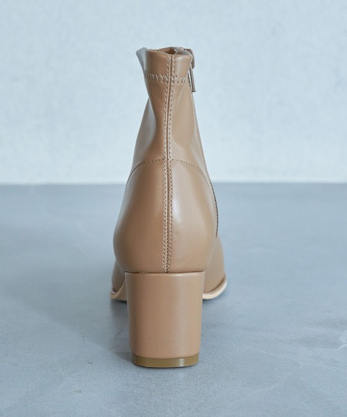 ROPE' PICNIC（ロペピクニック）の「ソフトスクエアトゥスムースストレッチブーツ（ブーツ・レディース・ブラック/グレー/キナリ/ベージュ・22.5cm/23.0cm/23.5cm/24.0cm/24.5cm/25.0cm）」の6枚目の写真