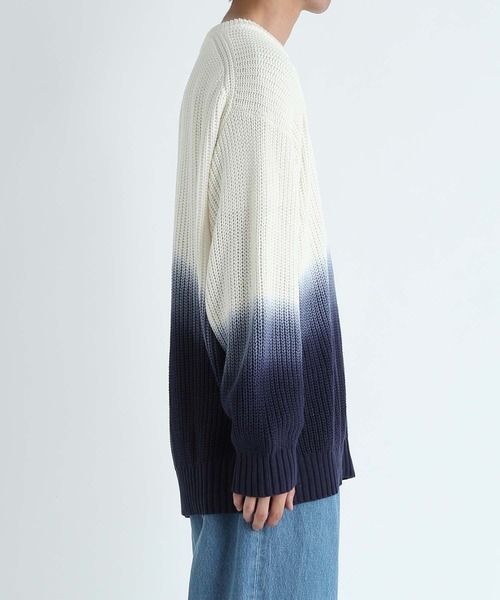 セール】【LOGAN/ローガン別注】Dip Dye CrewNeck/UNISEX