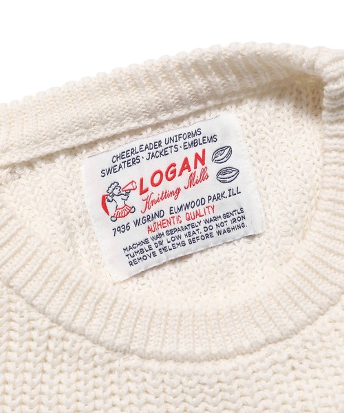 ADAM ET ROPE'（アダムエロペ）の「【LOGAN/ローガン別注】Dip Dye CrewNeck/UNISEX（ニット/セーター・メンズ・ネイビー/グレー・M/L）」の10枚目の写真