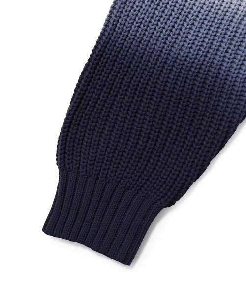 ADAM ET ROPE'（アダムエロペ）の「【LOGAN/ローガン別注】Dip Dye CrewNeck/UNISEX（ニット/セーター・メンズ・ネイビー/グレー・M/L）」の12枚目の写真