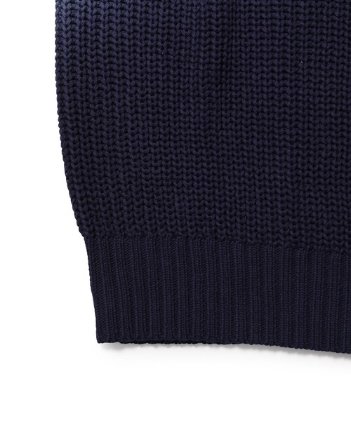 ADAM ET ROPE'（アダムエロペ）の「【LOGAN/ローガン別注】Dip Dye CrewNeck/UNISEX（ニット/セーター・メンズ・ネイビー/グレー・M/L）」の13枚目の写真