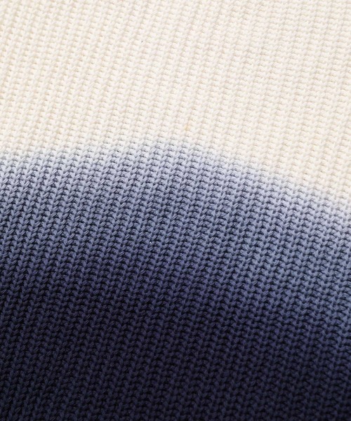 ADAM ET ROPE'（アダムエロペ）の「【LOGAN/ローガン別注】Dip Dye CrewNeck/UNISEX（ニット/セーター・メンズ・ネイビー/グレー・M/L）」の18枚目の写真