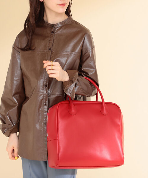 Ray BEAMS(レイビームス)の「Ray BEAMS / ビッグ ボストン バッグ(ボストンバッグ・レディース・ブラック/レッド・ONE SIZE)」の5枚目の写真