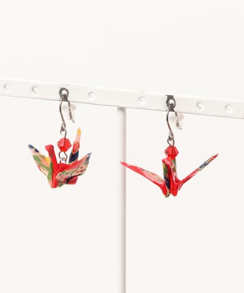Sakka(サッカ)の「鶴モチーフ ピアス(ピアス(両耳用)・レディース・B/J/D/L/G/F/E/A/I/H/C/K・FREE)」の5枚目の写真