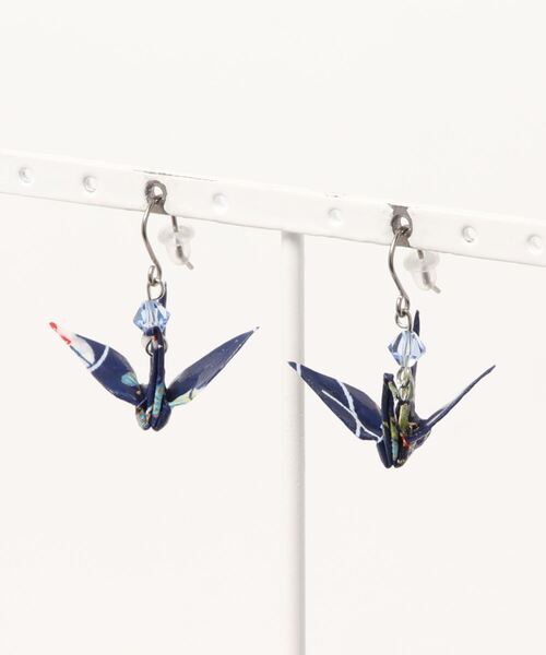 Sakka(サッカ)の「鶴モチーフ ピアス(ピアス(両耳用)・レディース・B/J/D/L/G/F/E/A/I/H/C/K・FREE)」の8枚目の写真