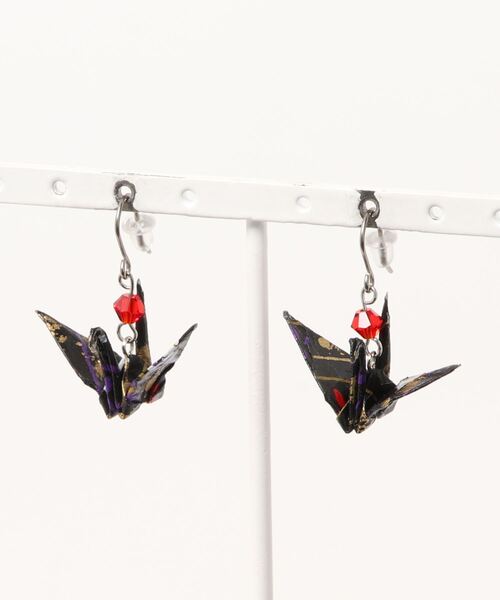 Sakka(サッカ)の「鶴モチーフ ピアス(ピアス(両耳用)・レディース・B/J/D/L/G/F/E/A/I/H/C/K・FREE)」の9枚目の写真