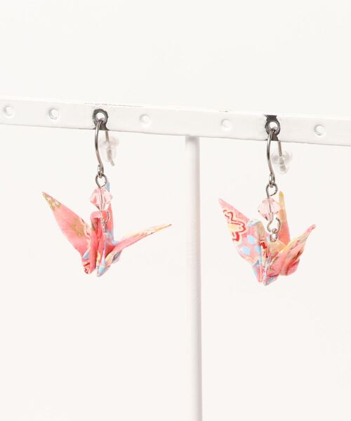 Sakka(サッカ)の「鶴モチーフ ピアス(ピアス(両耳用)・レディース・B/J/D/L/G/F/E/A/I/H/C/K・FREE)」の11枚目の写真