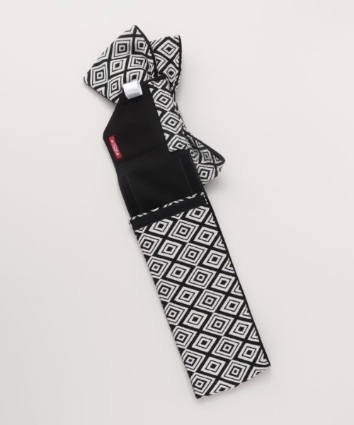 チャイハネ（チャイハネ）の「【チャイハネ】ジオメ柄ワンタッチ帯（和装小物・レディース・ブラック×ホワイト・FREE）」の6枚目の写真