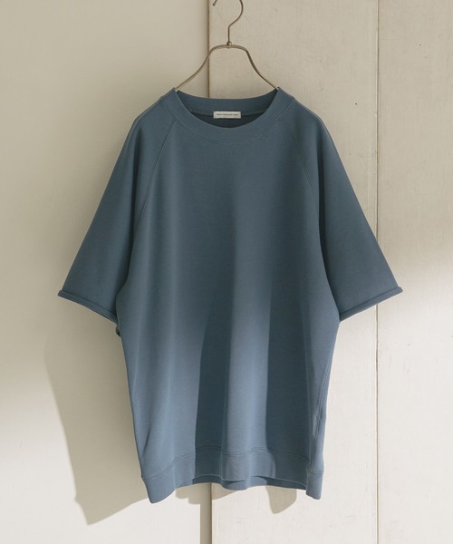 URBAN RESEARCH DOORS(アーバンリサーチドアーズ)の「カットオフスウェットショートスリーブプルオーバー(Tシャツ/カットソー・メンズ・ブラック/オートミール/ブルー系その他/ブラウン・40/38)」の4枚目の写真