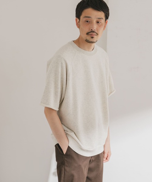 URBAN RESEARCH DOORS(アーバンリサーチドアーズ)の「カットオフスウェットショートスリーブプルオーバー(Tシャツ/カットソー・メンズ・ブラック/オートミール/ブルー系その他/ブラウン・40/38)」の19枚目の写真