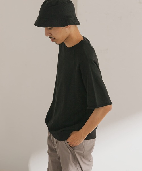 URBAN RESEARCH DOORS(アーバンリサーチドアーズ)の「カットオフスウェットショートスリーブプルオーバー(Tシャツ/カットソー・メンズ・ブラック/オートミール/ブルー系その他/ブラウン・40/38)」の21枚目の写真