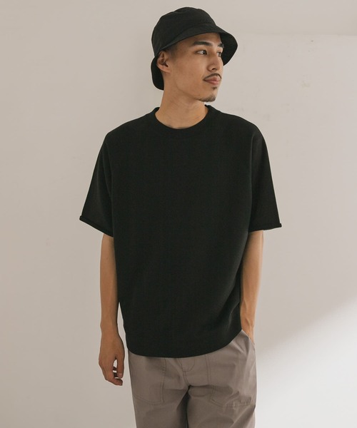 URBAN RESEARCH DOORS(アーバンリサーチドアーズ)の「カットオフスウェットショートスリーブプルオーバー(Tシャツ/カットソー・メンズ・ブラック/オートミール/ブルー系その他/ブラウン・40/38)」の11枚目の写真