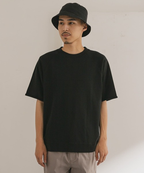 URBAN RESEARCH DOORS(アーバンリサーチドアーズ)の「カットオフスウェットショートスリーブプルオーバー(Tシャツ/カットソー・メンズ・ブラック/オートミール/ブルー系その他/ブラウン・40/38)」の12枚目の写真