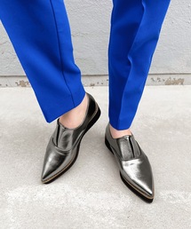 MAMIAN | ノーレース プラットフォーム シューズ (4.0cmソール)(ドレスシューズ)