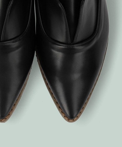 MAMIAN（マミアン）の「ノーレース プラットフォーム シューズ (4.0cmソール)（ドレスシューズ・レディース・シルバー系その他/ブラック・23.0cm/23.5cm/25.0cm/24.0cm/24.5cm/22.5cm）」の8枚目の写真