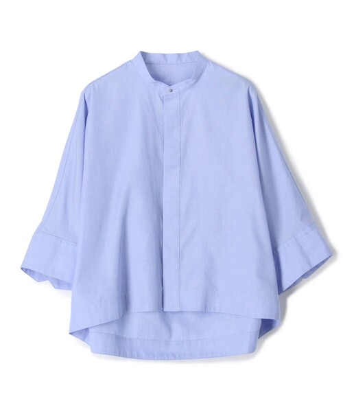 TOMORROWLAND （トゥモローランド）の「コットンブロード ハーフスリーブシャツ（シャツ/ブラウス・レディース・ホワイト/ライトブルー/ブルー系その他3/ブルー系その他4/ブルー系その他/ブルー系その他2/グレー系その他2/ブルー/グリーン系その他3/ネイビー/ブラック系その他・36）」の6枚目の写真