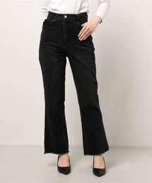 SPINNS | フリンジデザイン デニムフレアパンツ(デニムパンツ)