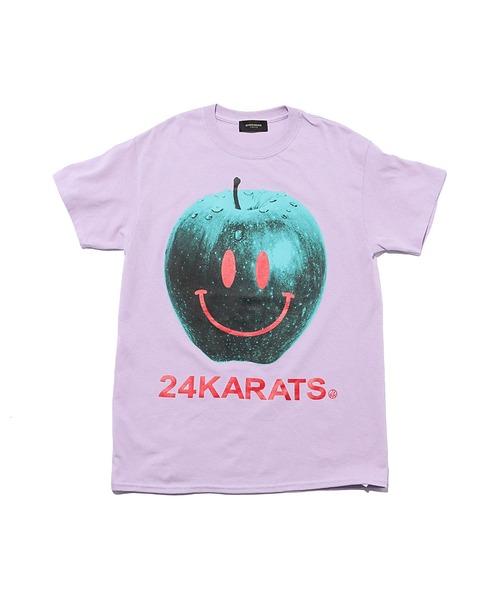 24karats（トゥウェンティーフォーカラッツ）の「Apple Logo Tee SS（Tシャツ/カットソー・レディース・ブラック/ホワイト/パープル・S/M）」の3枚目の写真