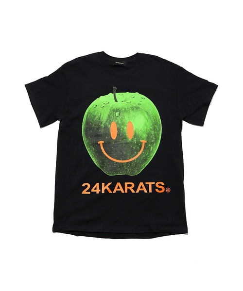 24karats（トゥウェンティーフォーカラッツ）の「Apple Logo Tee SS（Tシャツ/カットソー・レディース・ブラック/ホワイト/パープル・S/M）」の2枚目の写真