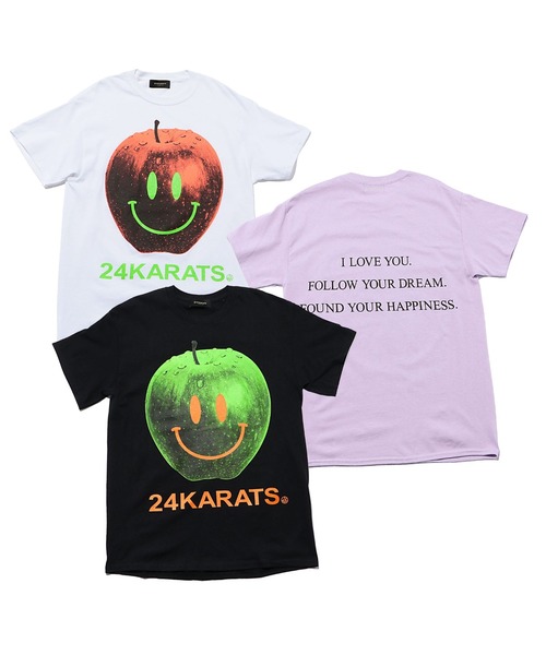 24karats（トゥウェンティーフォーカラッツ）の「Apple Logo Tee SS（Tシャツ/カットソー・レディース・ブラック/ホワイト/パープル・S/M）」の18枚目の写真