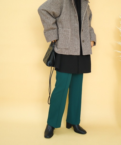 slowmelly(スローメリー)の「ピンタックスラックス(スラックス・レディース・ピンク/パープル/グリーン・FREE)」の9枚目の写真