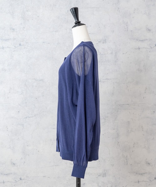 Rewde(ルゥデ)の「ベーシックシアーアンサンブル(1R11-07015)(カーディガン/ボレロ・レディース・ブラック/ベージュ/ブルー・M)」の9枚目の写真