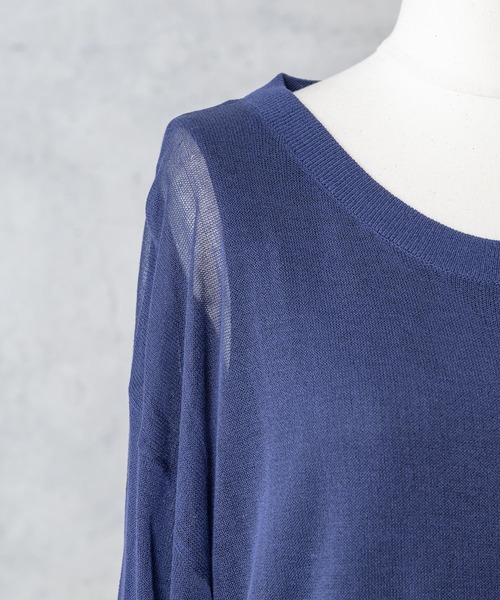 Rewde(ルゥデ)の「ベーシックシアーアンサンブル(1R11-07015)(カーディガン/ボレロ・レディース・ブラック/ベージュ/ブルー・M)」の20枚目の写真