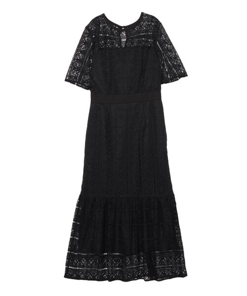 LAGUNAMOON（ラグナムーン）の「LADYレース切替マーメイドワンピース（ドレス・レディース・ライトブルー/ブラック/レッド・SMALL/MEDIUM）」の9枚目の写真