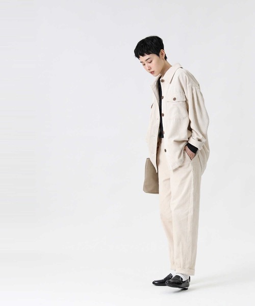 HONEYSUCKLE ROSE（ハニーサックルローズ）の「【HONEYSUCKLE ROSE】コーデュロイパンツ（その他パンツ・レディース・ホワイト/ベージュ/オリーブ・M/L）」の9枚目の写真