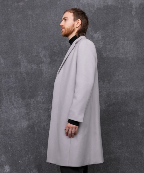 UNITED TOKYO チェスターコート　ロングコート　ライトグレー　M相当 超撥水スーパー140Sチェスターコート（チェスターコート）｜UNITED