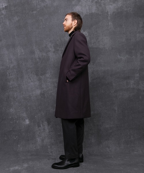 ✨美品✨UNITED TOKYOブラック チェスターコート サイズ2 日本製　黒 超撥水スーパー140Sチェスターコート（チェスターコート）｜UNITED