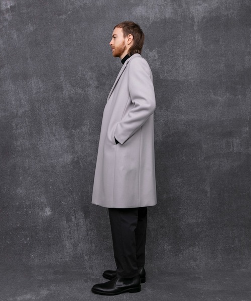 UNITED TOKYO 超撥水スーパー140S　チェスターコート グレー 超撥水 SUPER 140's チェスターコート(1 DARK GREY): : メンズ｜UNITED