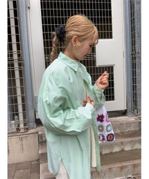 WC | カラーストライプビッグシャツ(シャツ/ブラウス)