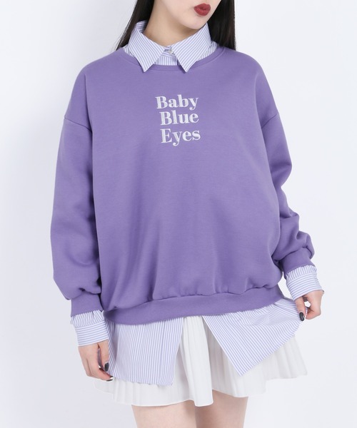 WC(ダブル シー)の「カラーストライプビッグシャツ(シャツ/ブラウス・レディース・パープル/ブルー/グリーン/ピンク・FREE)」の20枚目の写真