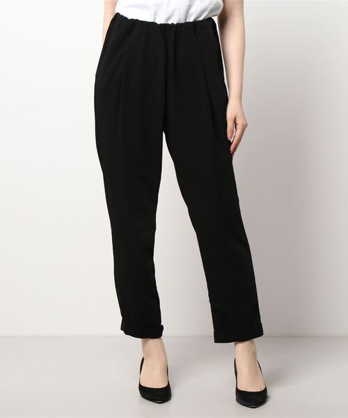 Doux archives（ドゥアルシーヴ）の「ウエストギャザーパンツ（スラックス・レディース・ブラック/ピンク/ベージュ/グリーン・SMALL/MEDIUM）」の12枚目の写真