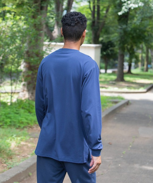 le coq sportif(ルコックスポルティフ)の「ルコック N.N.C-SHIRT(ニューノーマルコンフォート)ロングスリーブシャツ メンズ ウェア tシャツ スポーツ(Tシャツ/カットソー・メンズ・ブラック/ホワイト/ネイビー・L/S/M/XL/XXL)」の6枚目の写真