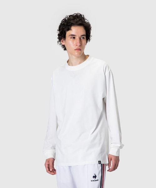 le coq sportif(ルコックスポルティフ)の「ルコック N.N.C-SHIRT(ニューノーマルコンフォート)ロングスリーブシャツ メンズ ウェア tシャツ スポーツ(Tシャツ/カットソー・メンズ・ブラック/ホワイト/ネイビー・L/S/M/XL/XXL)」の9枚目の写真