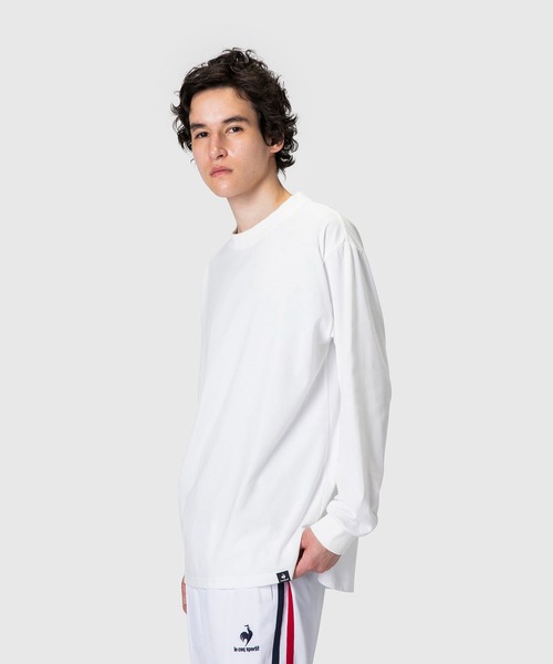 le coq sportif(ルコックスポルティフ)の「ルコック N.N.C-SHIRT(ニューノーマルコンフォート)ロングスリーブシャツ メンズ ウェア tシャツ スポーツ(Tシャツ/カットソー・メンズ・ブラック/ホワイト/ネイビー・L/S/M/XL/XXL)」の10枚目の写真
