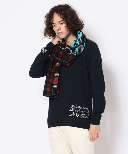 BOB（ボブ）の「BOB/ボブ/BIG VAR 123（マフラー・メンズ・ブルー・FREE）」の6枚目の写真