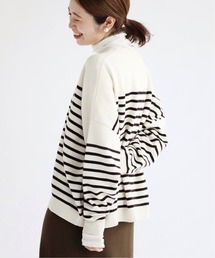 ウールボーダークルーネックプルオーバー◆