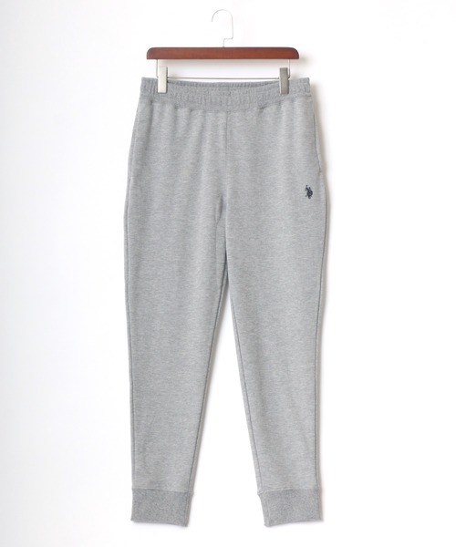 U.S. POLO ASSN.（ユーエスポロアッスン）の「U.S. POLO ASSN./ユーエスポロアッスン 別注 裏毛 ロゴ ワンポイント刺繍 スウェットパンツ/スキニー ジョガーパンツ/ルームウェア/レディース メンズ（スウェットパンツ・メンズ・チャコールグレー/ブラック/ネイビー/グレー・LL/M/L）」の5枚目の写真