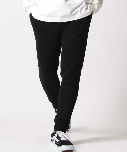 U.S. POLO ASSN.（ユーエスポロアッスン）の「U.S. POLO ASSN./ユーエスポロアッスン 別注 裏毛 ロゴ ワンポイント刺繍 スウェットパンツ/スキニー ジョガーパンツ/ルームウェア/レディース メンズ（スウェットパンツ・メンズ・チャコールグレー/ブラック/ネイビー/グレー・LL/M/L）」の7枚目の写真