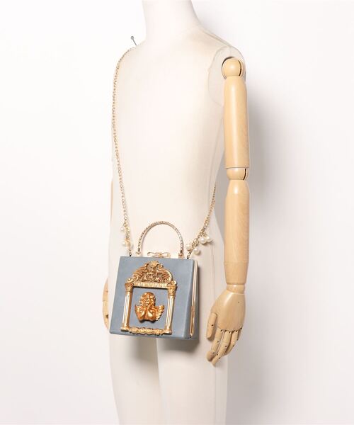 aimoha（アイモハ）の「レトロ天使ハンドバッグ（ハンドバッグ・レディース・ホワイト/ブラック/ピンク/グレー・FREE）」の5枚目の写真