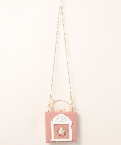 aimoha（アイモハ）の「レトロ天使ハンドバッグ（ハンドバッグ・レディース・ホワイト/ブラック/ピンク/グレー・FREE）」の12枚目の写真