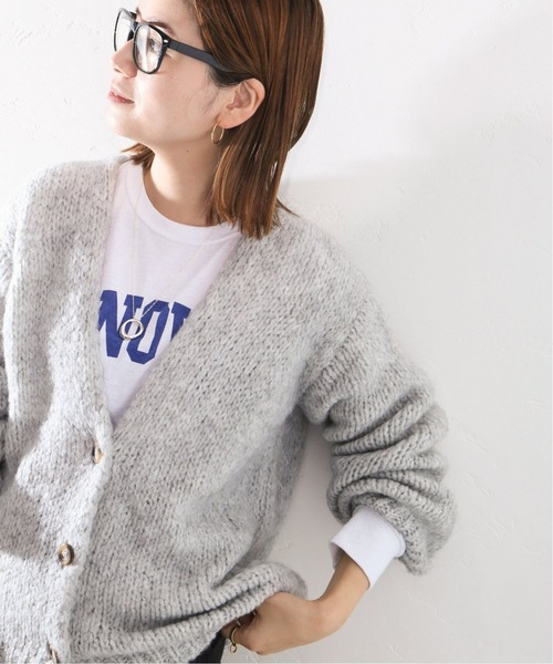 TRICOTS JEAN MARC(トリコットジーンマルク)の「【TRICOT JEAN MARC/トリコット ジーン マルク】ボタンツキカーデ◆2(カーディガン/ボレロ・レディース・グレー/カーキ/ベージュ・FREE)」の2枚目の写真