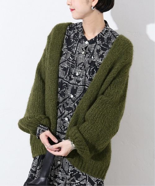 TRICOTS JEAN MARC(トリコットジーンマルク)の「【TRICOT JEAN MARC/トリコット ジーン マルク】ボタンツキカーデ◆2(カーディガン/ボレロ・レディース・グレー/カーキ/ベージュ・FREE)」の1枚目の写真