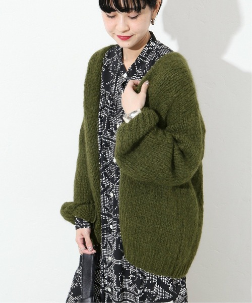 TRICOTS JEAN MARC(トリコットジーンマルク)の「【TRICOT JEAN MARC/トリコット ジーン マルク】ボタンツキカーデ◆2(カーディガン/ボレロ・レディース・グレー/カーキ/ベージュ・FREE)」の6枚目の写真